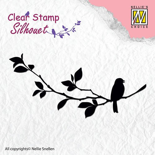 Tampon transparent Silhouette - Birdsong 1