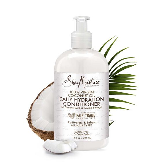 APRÈS-SHAMPOOING HYDRATATION QUOTIDIENNE HUILE DE COCO SHEAMOISTURE 384 ML