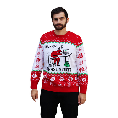 Pull « Père Noël endormi en mode silencieux »