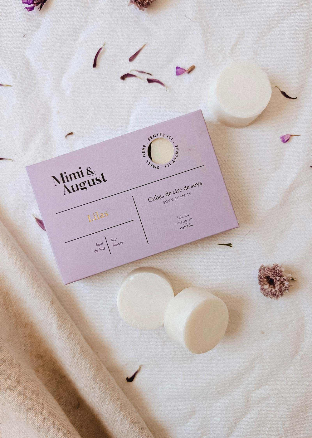 Cubes de cire de soya - Lilas