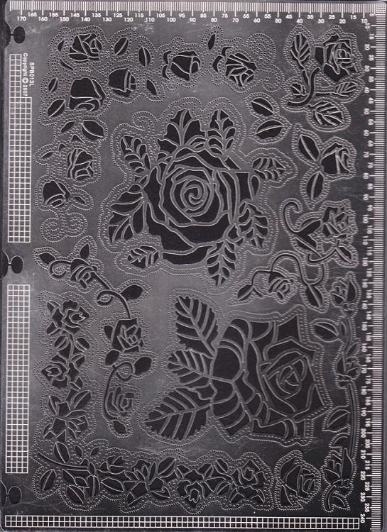 Gabarits exclusifs Ecstasy Crafts grands - Roses