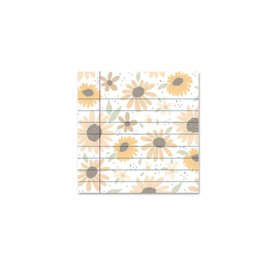 Sunflower Lined Sticky Notes