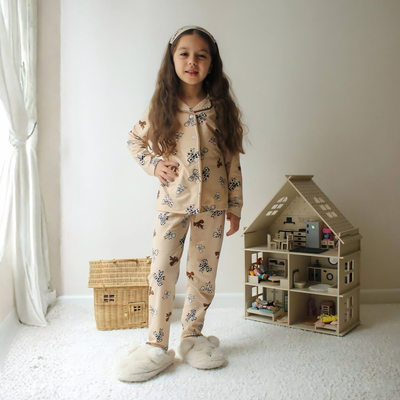 Ensemble pyjama nœud fantaisie