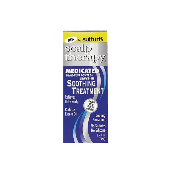 SULFUR 8 SCALP THERAPY Medicated Leave-In Dandruff Control Soothing Treatment 2.5OZ