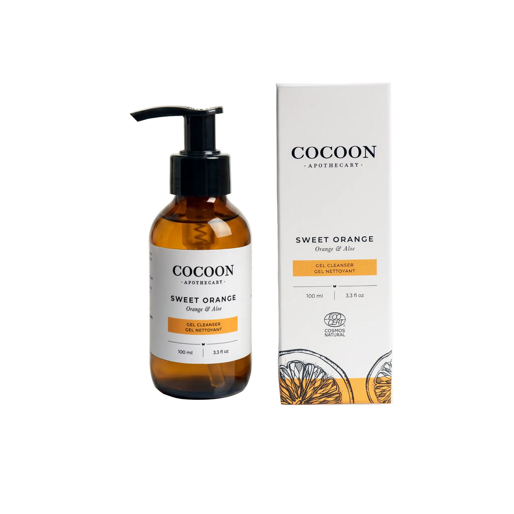 Gel Nettoyant Doux à l'Orange - Nettoyant Gel Frais pour Peaux Normales à Grasses