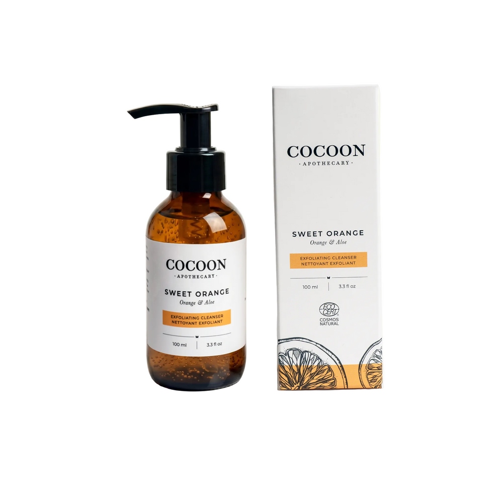 Nettoyant Exfoliant à l'Orange Douce - Gel Nettoyant Exfoliant pour une Peau Plus Nette et Équilibrée