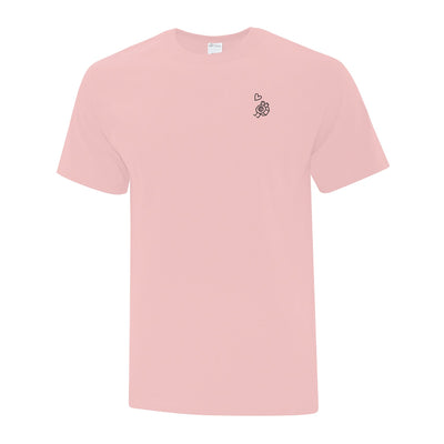 T-shirt Écrou brodé