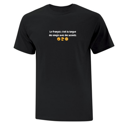 Embroidered Emoji Tongue T-Shirt