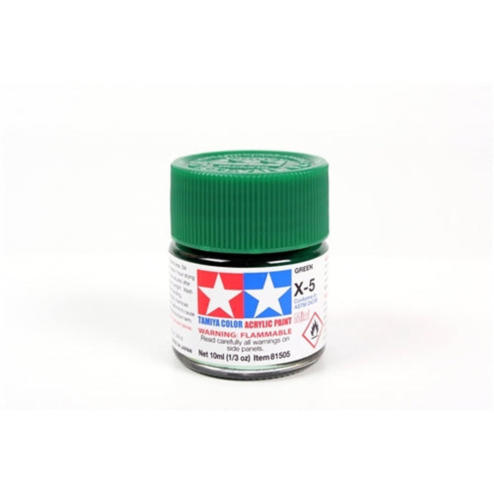 Tamiya Acrylique X-5 Vert Bouteille Mini 10 ml (1/3 oz)