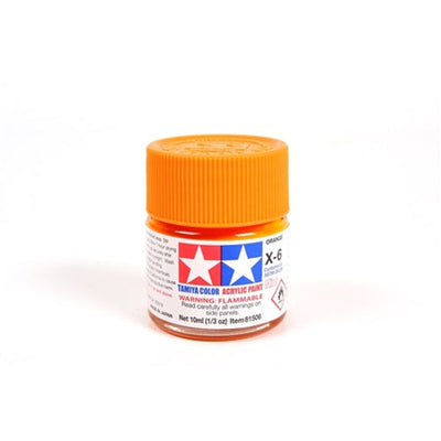 Tamiya Acrylique X-6 Orange Mini Bouteille 10mL (1/3oz)