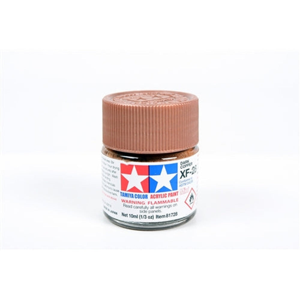 Tamiya Acrylique XF-28 Cuivre Foncé Mat Bouteille Mini 10 ml (1/3 oz)