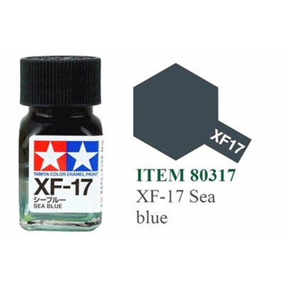 Tamiya Enamel EXF-17 Bleu mer mat Bouteille 10 ml (1/3 oz)