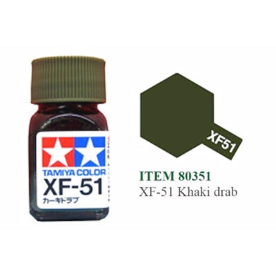 Tamiya Peinture Émail EXF-51 Kaki Mat 10mL (1/3oz)