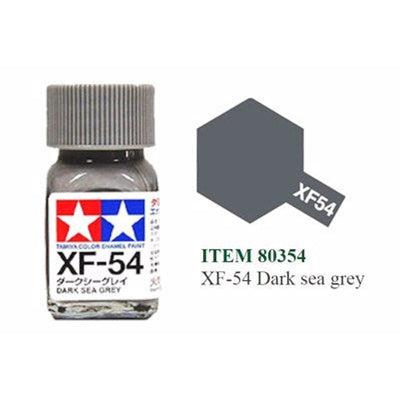 Tamiya Peinture Émail EXF-54 Gris Foncé Mat Bouteille Mini 10mL (1/3oz)