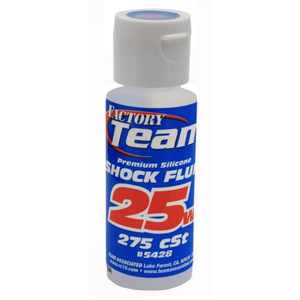 Huile de choc au silicone Team Associated 5428 25wt (275 cSt) 2oz NIB