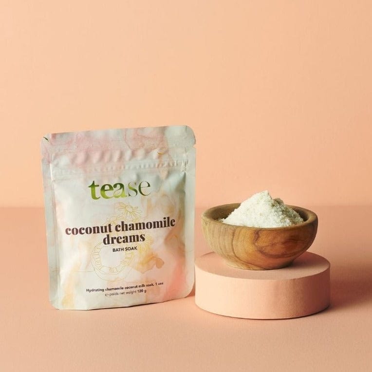 Rêves de noix de coco et camomille pour le bain