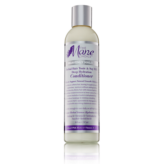 THE MANE CHOICE Heavenly Halo Herbal Hair Tonic & Soy Milk Deep Hydration Conditioner 8OZ