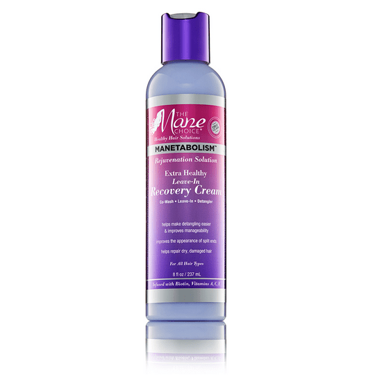 THE MANE CHOICE Manetabolism Solution Régénérante Crème Réparatrice Sans Rinçage Extra Saine 8OZ