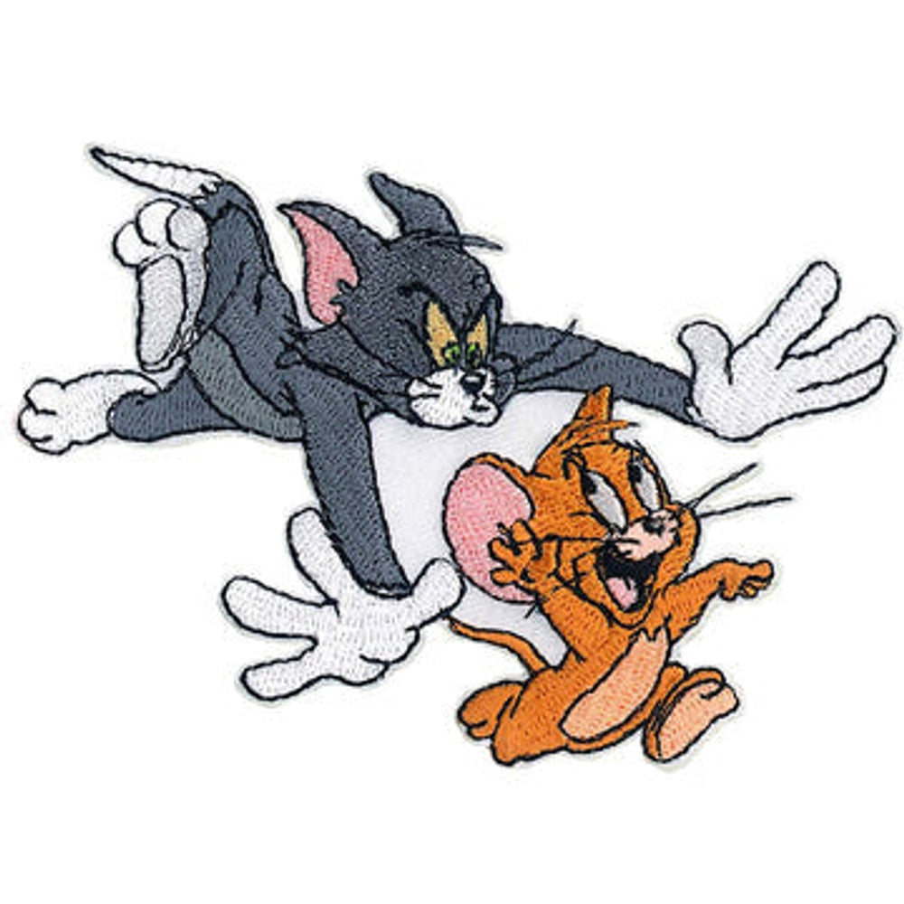 Patch Tom & Jerry : Tom pourchassant Jerry, 4,25" x 3"