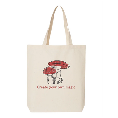 Sac fourre-tout Mushrooms brodé
