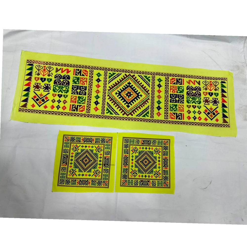 Ensemble de nappes pour salon – Couleur Or ASIC