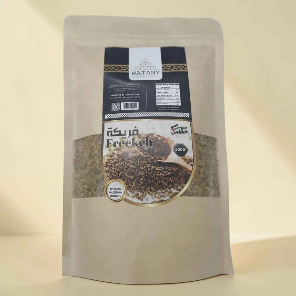 Palestinian Whole Freekeh – Whole Grain Roasted Green Wheat 500g