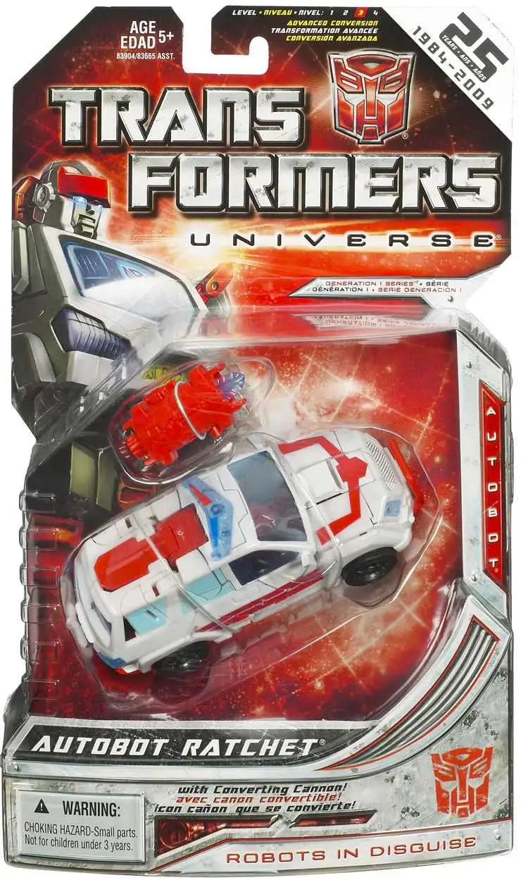 Transformers Universe Série Classique Classe Deluxe 25e Anniversaire Autobot Ratchet