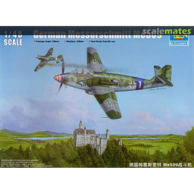 Maquette en plastique Trumpeter 02849 Messerschmitt Me509 allemand 1/48, neuve en boîte