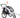 Aosom Elite II Dog Bike Trailer 2-In-1 Pet Stroller Cart Bicycle Wagon Cargo Carrier Attachment for Travel, White