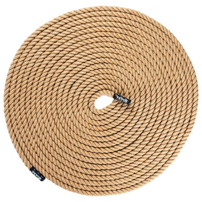 VEVOR Corde d'escalade de gym 2,5 cm x 30 m Corde d'entraînement de force pour exercice à domicile
