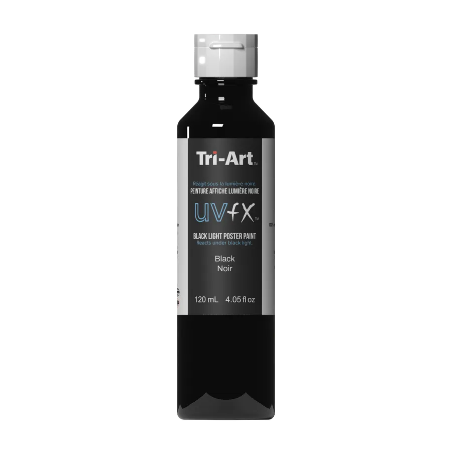 Peinture Affiche Lumière Noire UVFX - Noir