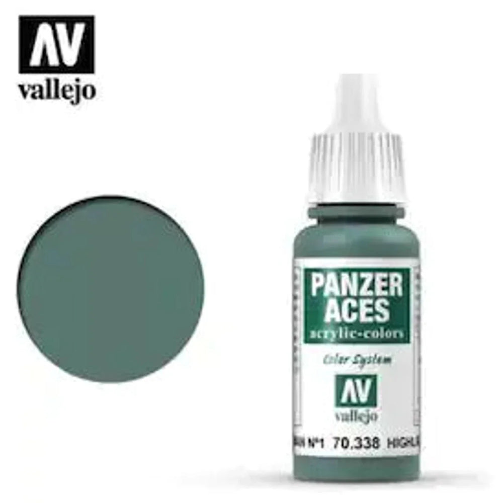 Vallejo 70338 Panzer Aces German Tank Crew Highlights I Acrylic Paint 17mL NIB