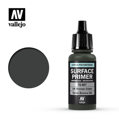 Vallejo 70607 Apprêt de Surface UK Bronze Green Acrylique Polyuréthane 17ml NIB