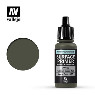 Apprêt de surface Vallejo 70609 Vert Russe 4BO Acrylique Polyuréthane 17 ml NIB