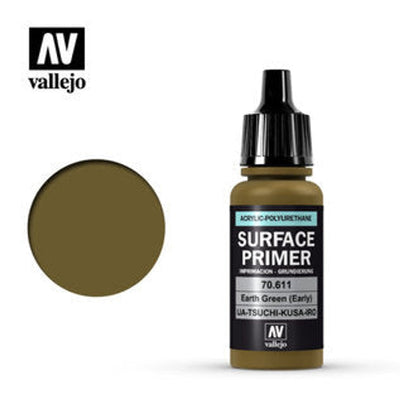 Vallejo 70611 apprêt de surface vert terre (ancien) acrylique polyuréthane 17 ml NIB