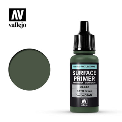 Vallejo 70612 apprêt de surface polyuréthane acrylique vert OTAN 17 ml NIB