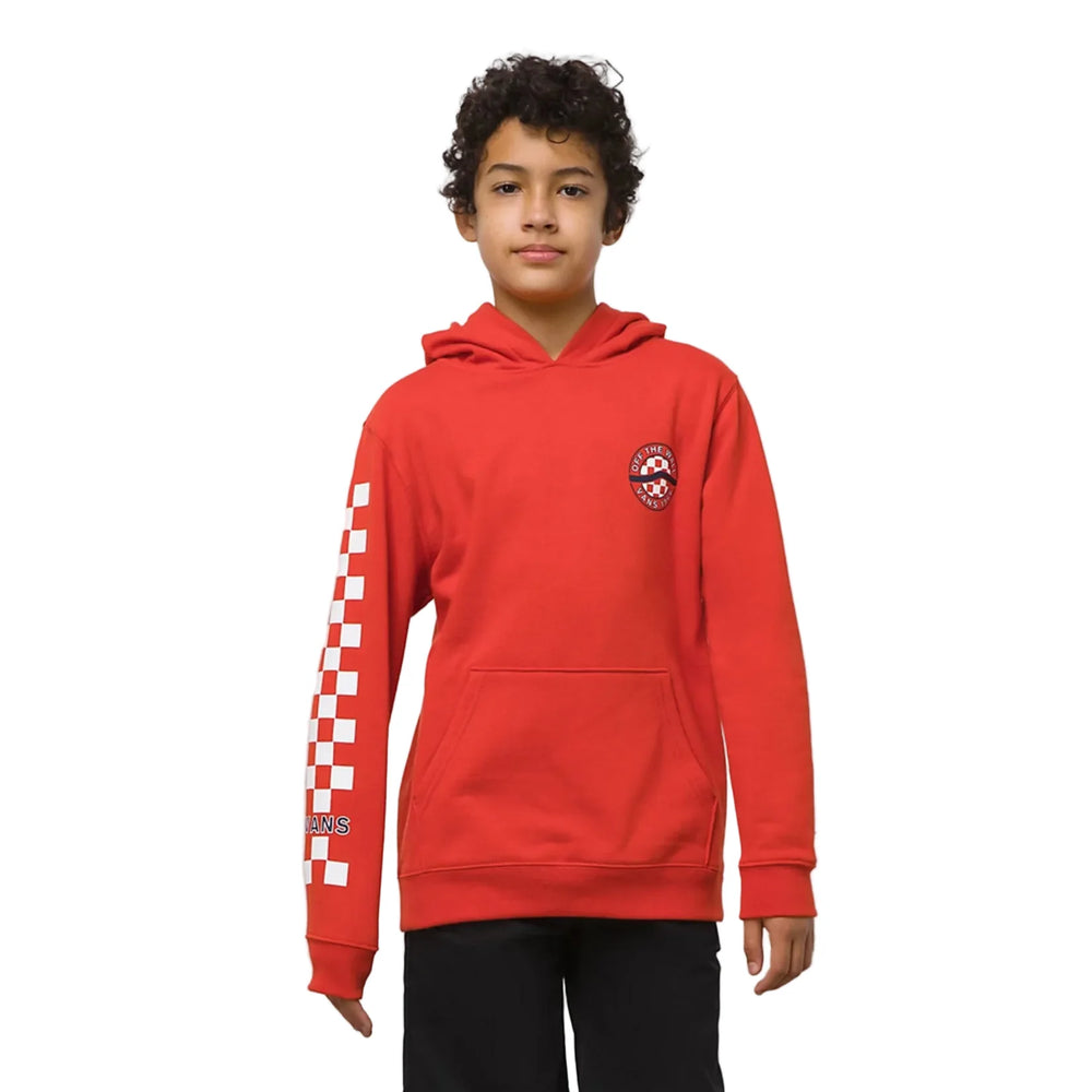 Vans 'Sidestripe' Chandail à Capuchon - Rouge Foncé (ENFANTS)