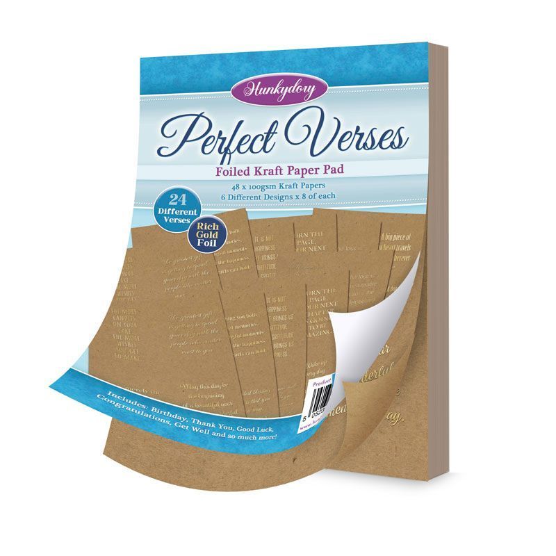 Bloc de papier kraft Perfect Verses plastifié