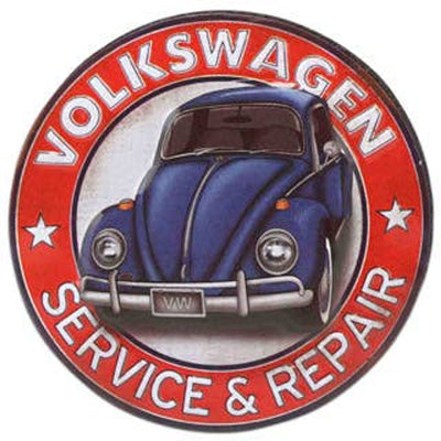 Aimant en métal gaufré pour service et réparation Volkswagen