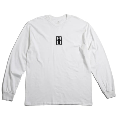 Girl Skateboards 'Classic' Manches Longues - Blanc