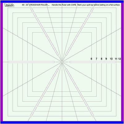 Westalee by Sew Steady 8 Point Crosshair Square Ruler