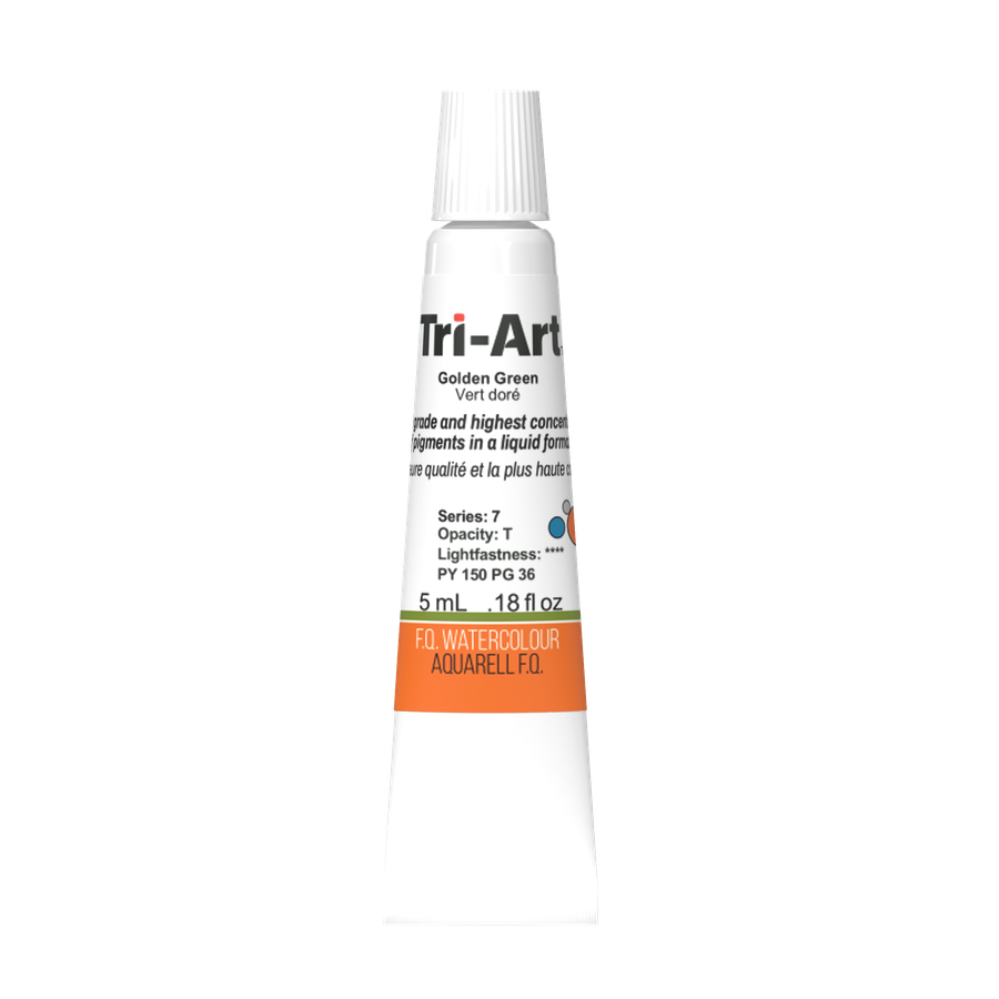 Tri-Art Water Colours - Golden Green