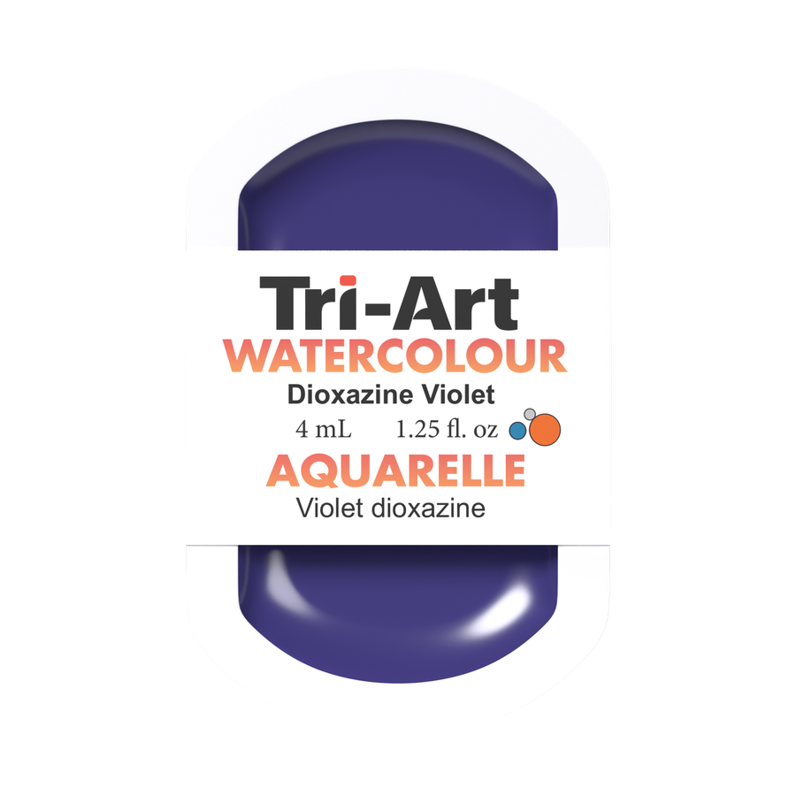 Godets d'aquarelle Tri-Art - Violet de dioxazine - 4 ml