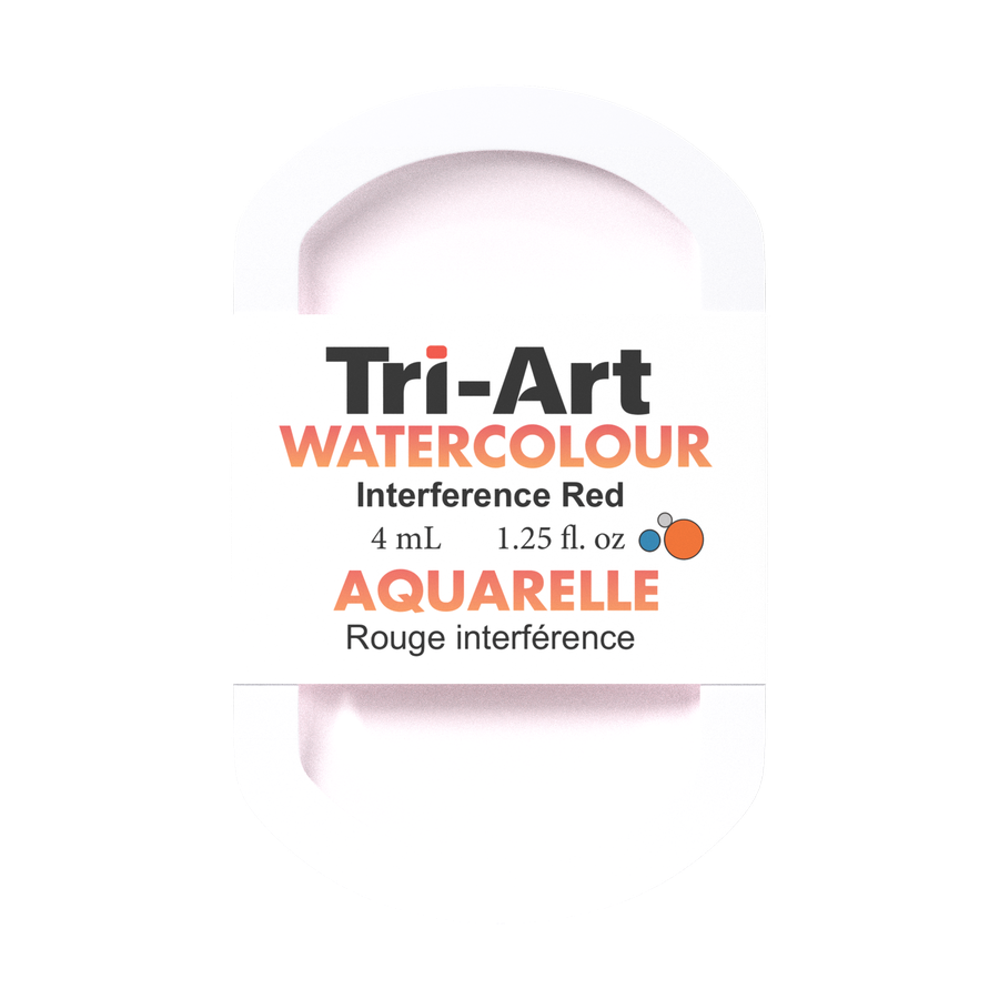 Godets d'aquarelle Tri-Art - Rouge interférence - 4 ml
