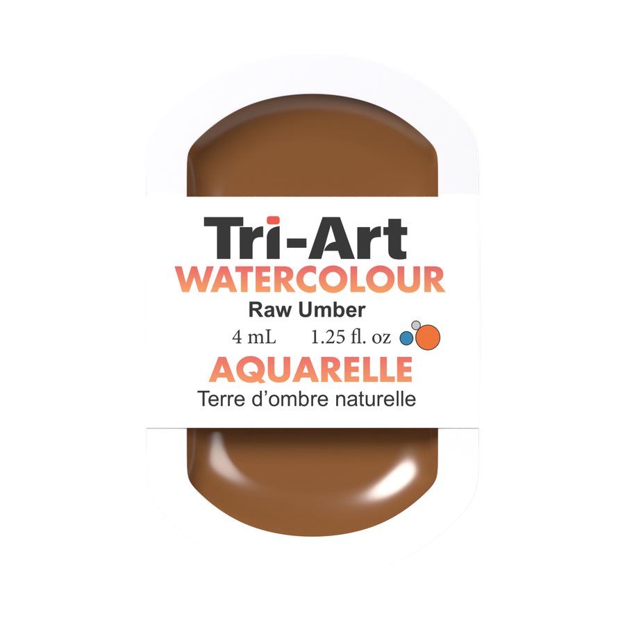 Tri-Art Water Colour Pans - Raw Umber - 4 mL – Ocanova Inc.