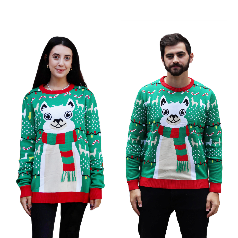 Pull lama d'hiver pour couple