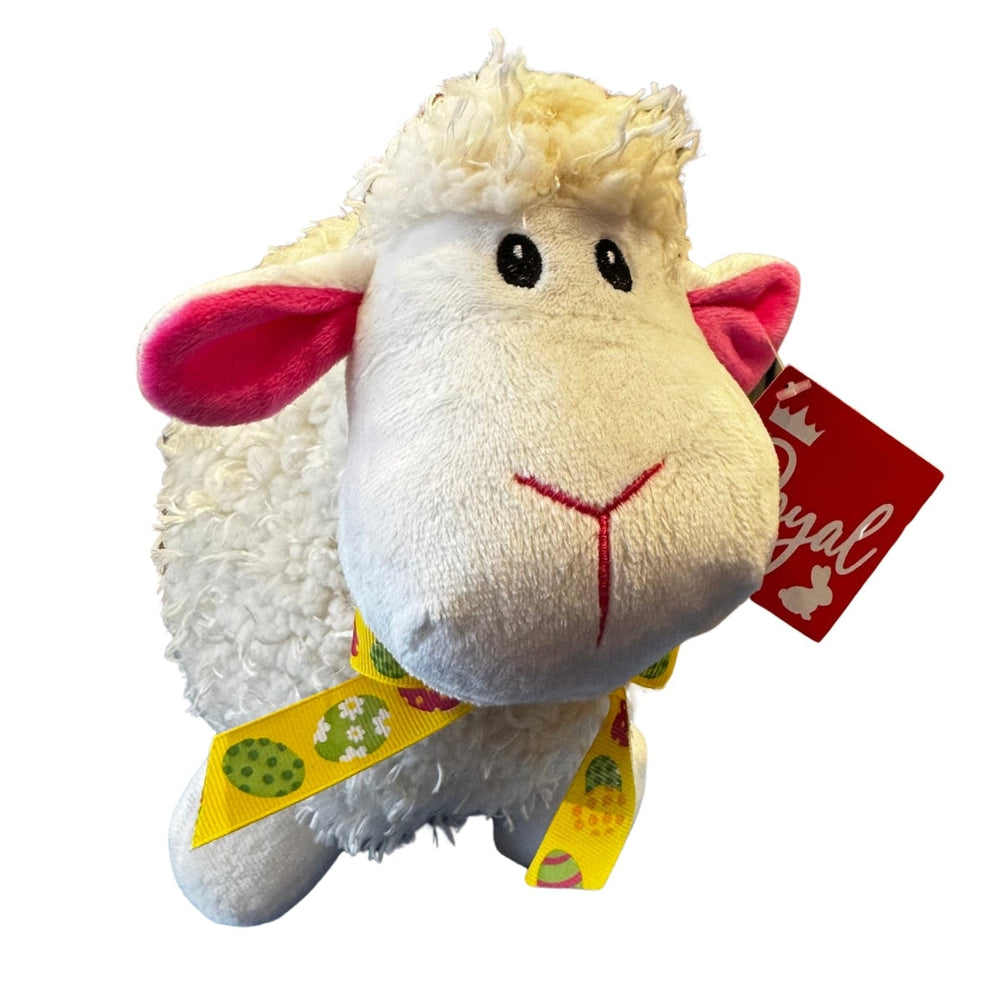 Agneau Blanc Laineux 7 po Peluche