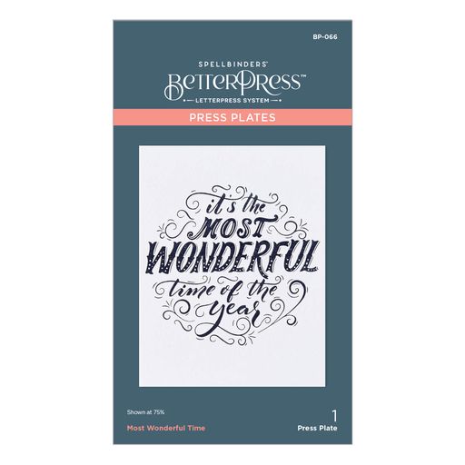 Plaque d'impression « Most Wonderful Time » de la collection BetterPress Christmas